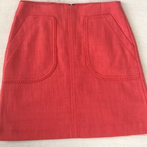 Loft skirt in coral color